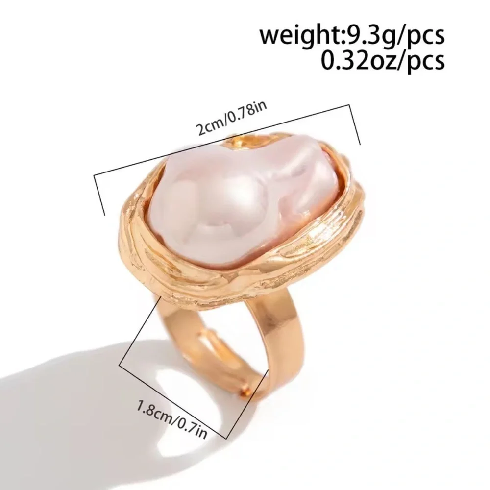 Champagne Gold Barogue Ring